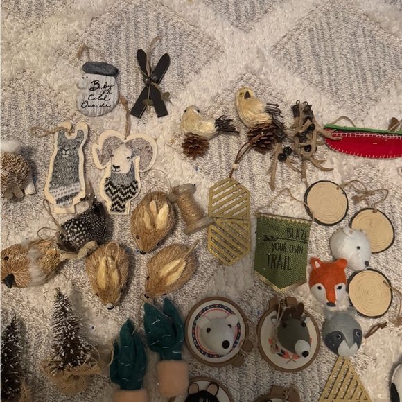 Boho neutral bundle of Christmas tree ornaments - Picture 11 of 14